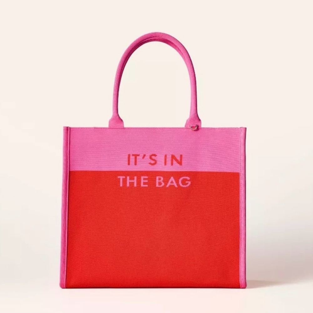 🩷❤️NWT Kate Spade x Target Collab Colorblock Knit Tote Bag❤️🩷